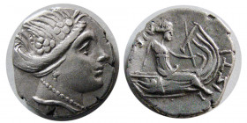 EUBOIA, Histiaia. 3rd-2nd centuries BC. AR Tetrobol.