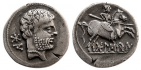 SPAIN, Osca. The Celsitani. 204-154 BC. AR Drachm.