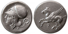 CORINTHIA, Corinth. ca. 375-300 BC. AR Stater.