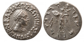 BAKTRIA, Indo-Greek Kings. Menander. Circa 160-145 BC. AR Drachm