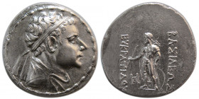 KINGS of BAKTRIA. Eukratides II. Circa 145-140 BC. Silver Tetradrachm