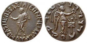 INDO-SCYTHIAN, Maues. Circa 90-60 BC. AR Tetradrachm. Taxila.
