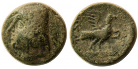 KINGS of PARTHIA. Arsaces II. 211-185 BC. Æ Dichalkon. Rare.