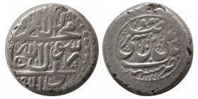 QAJAR; Muhammad Hasan Khan (1747-1759 AD.) AR  Rupee. Mashhad mint.