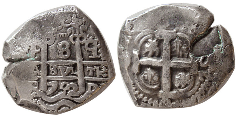 BOLIVIA, Ferdinand VI. 1752. Cob 8 Reales (27.02 gm; 35mm x 30mm). 1752, Two Dat...