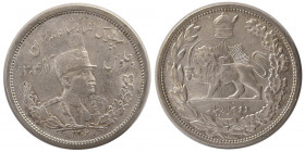 PAHLAVI DYNASTY. Reza Shah. 2000 Dinar, dated 1306 AH.