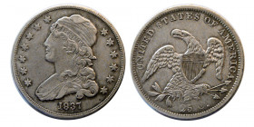 UNITED STATES. 1837. Early Capped Bust. 25 Cents.