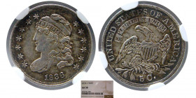 UNITED STATES. 1836. Capped Bust Half Dime (5 Cents). NGC-AU 58.