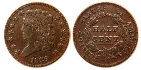 UNITED STATES. 1829. Classic Head. Half Cent.