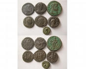 Group Lot of 6 Roman Bronze Coins. Different Rulers & Mints.