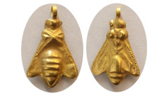 PHOENICIA, Ca. 500 BC. Early phoenician gold Bee pendent