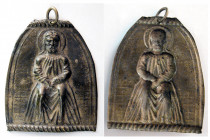 Antique Religious Silver Placque. Ca. 18th century AD.