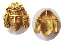 Early 19th century European 18 karat yellow gold pendant and brooch