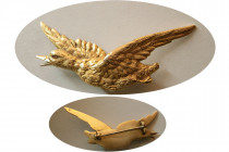 ANTIQUE FRENCH. Mid-Late 1800s. Solid 18K. Gold Pin.