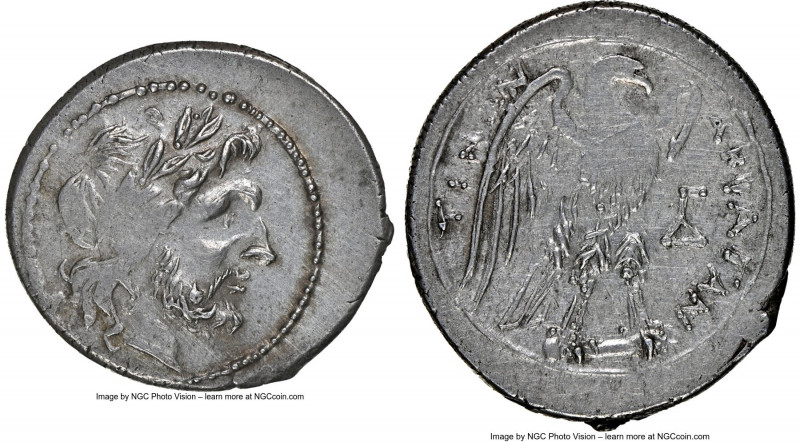 SICILY. Acragas. Ca. 213-211 BC. AR half-shekel or drachm (21mm, 3.64 gm, 3h). N...