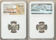 MACEDONIAN KINGDOM. Alexander III the Great (336-323 BC). AR drachm (18mm, 1h). NGC Choice VF. Posthumous issue of Colophon, 310-301 BC. Head of Herac...