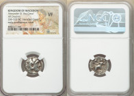 MACEDONIAN KINGDOM. Alexander III the Great (336-323 BC). AR drachm (17mm, 12h). NGC VF. Posthumous issue of 'Colophon', ca. 310-301 BC. Head of Herac...