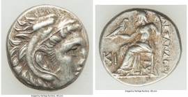 MACEDONIAN KINGDOM. Alexander III the Great (336-323 BC). AR drachm (16mm, 4.28 gm, 3h). About XF. Posthumous issue of Lampsacus, ca. 310-301 BC. Head...