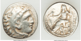 MACEDONIAN KINGDOM. Alexander III the Great (336-323 BC). AR drachm (18mm, 4.24 gm, 1h). VF. Early posthumous issue of 'Teos', 323-319 BC. Head of Her...