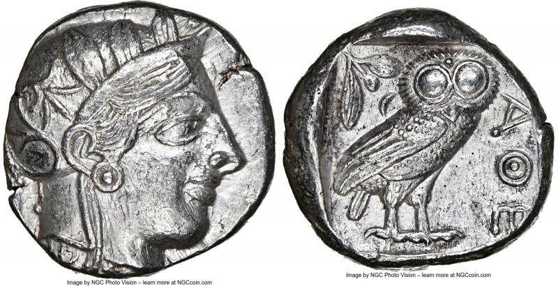 ATTICA. Athens. Ca. 440-404 BC. AR tetradrachm (23mm, 17.16 gm, 2h). NGC Choice ...