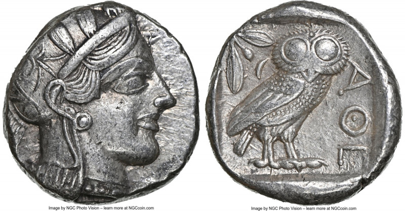 ATTICA. Athens. Ca. 440-404 BC. AR tetradrachm (23mm, 17.15 gm, 11h). NGC Choice...
