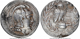 ATTICA. Athens. Ca. 2nd-1st centuries BC. AR tetradrachm (32mm, 16.97 gm, 12h). NGC VF 4/5 - 2/5, edge bend. New Style coinage, ca. 159/8, Eudorus (?)...