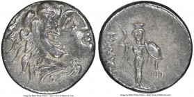 MYSIA. Pergamum. Ca. early 3rd century BC. AR diobol (11mm, 12h). NGC XF. Ca. 310-284 BC. Head of Heracles right, wearing lion skin headdress, paws ti...