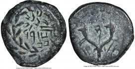 JUDAEA. Hasmoneans. Alexander Jannaeus (103-76 BC). AE prutah (13mm, 2.04 gm, 7h). NGC VF 4/5 - 4/5. Jerusalem. Yonatan the High Priest and the Counci...