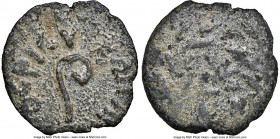JUDAEA. Roman Procurators. Pontius Pilate (AD 26-36). AE prutah (15mm, 9h). NGC Choice VF. Dated uncertain regnal year of Tiberius. TIBEPIOY KAICAPOC,...