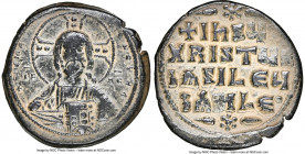 Anonymous. Class A2. Time of Basil II and Constantine VIII (AD 976-1035). AE follis (31mm, 5h). NGC VF. Constantinople. +EMMA-NOVHΛ, bust of Christ fa...