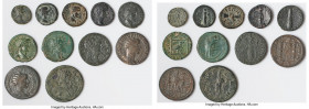 ANCIENT LOTS. Roman Provincial. AD 1st-3rd centuries. Lot of eleven (11) AE. VF-XF. Includes: AE issues (11) various emperors and types. Total eleven ...