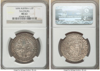 Salzburg. Johann Ernst 1/2 Taler 1694 MS63 NGC, KM253. Well struck with full detail and draped in slate-gray and peach toning. 

HID09801242017

©...