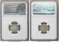 Anglo-Gallic. Richard I, the Lionheart Denier ND (1172-1185) Authentic NGC, Aquitaine mint. 18mm. 0.74gm. Ex. Montlebeau Hoard

HID09801242017

© ...