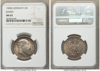 Baden. Friedrich I 2 Mark 1904-G MS65 NGC, Karlsruhe mint, KM272.

HID09801242017

© 2020 Heritage Auctions | All Rights Reserved