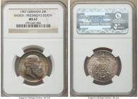 Baden. Friedrich I 2 Mark 1907 MS67 NGC, Karlsruhe mint, KM278, J-36. Commemorating the death of Fredrich. Beautiful multi-colored toning. 

HID0980...