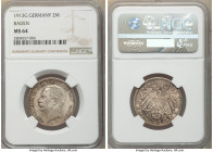 Baden. Friedrich II 2 Mark 1913-G MS64 NGC, Karlsruhe mint, KM283. Two year type and scarce in this condition. 

HID09801242017

© 2020 Heritage A...