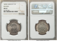 Bavaria. Otto 3-Piece Lot of Certified 2 Marks NGC, 1) 2 Mark 1899-D - MS62 2) 2 Mark 1901-D - MS63 3) 2 Mark 1908-D - MS66 Munich mint, KM913. Sold a...
