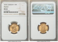 Prussia. Wilhelm I gold 10 Mark 1875-C MS66 NGC, Frankfurt mint, KM504. AGW 0.1152 oz. 

HID09801242017

© 2020 Heritage Auctions | All Rights Res...