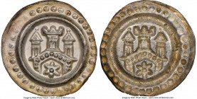 Ravensburg. Rudolf I Bracteate ND (1273-1291) MS65 NGC, Bonhoff-1846, Cahn-208. 0.50gm. Star at entrance to city gate with three towers. 

HID098012...