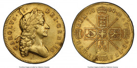 Charles II gold 5 Guineas 1684 XF Details (Repaired) PCGS, KM444.1, S-3331. Second laureate bust right with rounded truncation. Last year of type. 
...