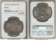 Republic 5 Pesos 1947-Mo MS65 NGC, Mexico City mint, KM465. Colorfully toned. 

HID09801242017

© 2020 Heritage Auctions | All Rights Reserved