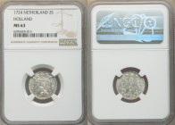 Holland. Provincial 2 Stuivers 1724 MS63 NGC, KM48. Fully struck and lightly toned. 

HID09801242017

© 2020 Heritage Auctions | All Rights Reserv...