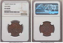 Navarre. Ferdinand III 3 Maravedis 1820-PP XF40 Brown NGC, Pamplona mint, KM123.

HID09801242017

© 2020 Heritage Auctions | All Rights Reserved