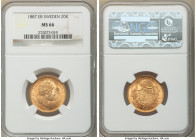 Oscar II gold 20 Kronor 1887-EB MS66 NGC, KM748. AGW 0.2593 oz. 

HID09801242017

© 2020 Heritage Auctions | All Rights Reserved