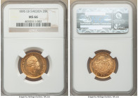 Oscar II gold 20 Kronor 1895-EB MS66 NGC, KM748. Rose-colored gold gem with reflective fields. AGW 0.2593 oz. 

HID09801242017

© 2020 Heritage Au...