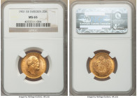 Oscar II gold 20 Kronor 1901-EB MS65 NGC, KM765. AGW 0.2593 oz. 

HID09801242017

© 2020 Heritage Auctions | All Rights Reserved