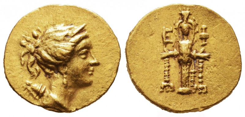 IONIA. Ephesus. Ca. 133-88 BC. AV stater. First series, ca. 133-100 BC.
Draped ...
