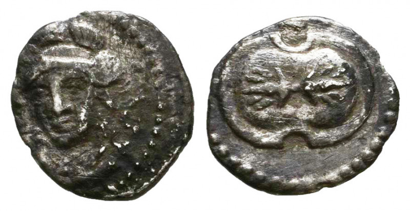 Cilicia, Tarsos. Balakros, Satrap of Cilicia (333-323 BC). AR Obol
Obv. Helmeted...