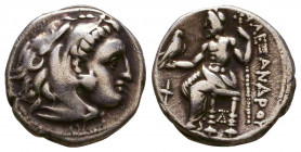 KINGS OF MACEDON. Alexander III ‘the Great’, 336-323 BC. Drachm.
Reference:
Condition: Very Fine

Weight: 4,2 gr
Diameter: 17 mm