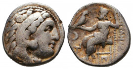 KINGS OF MACEDON. Alexander III ‘the Great’, 336-323 BC. Drachm.
Reference:
Condition: Very Fine

Weight: 3,8 gr
Diameter: 17,4 mm